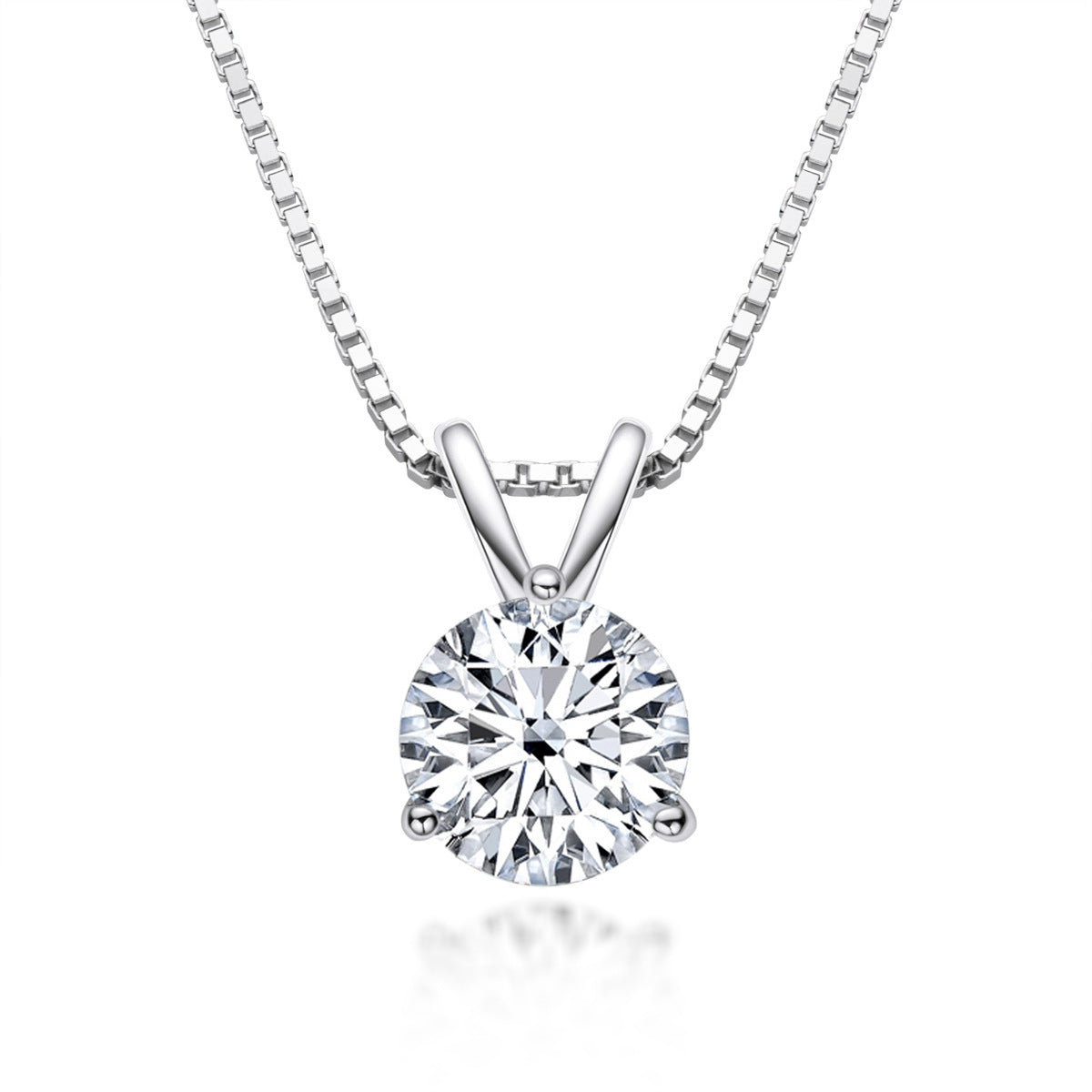 Elevate Your Look with This Stunning Moissanite Pendant Necklace - An Essential Addition To Your Jewelry Collection.