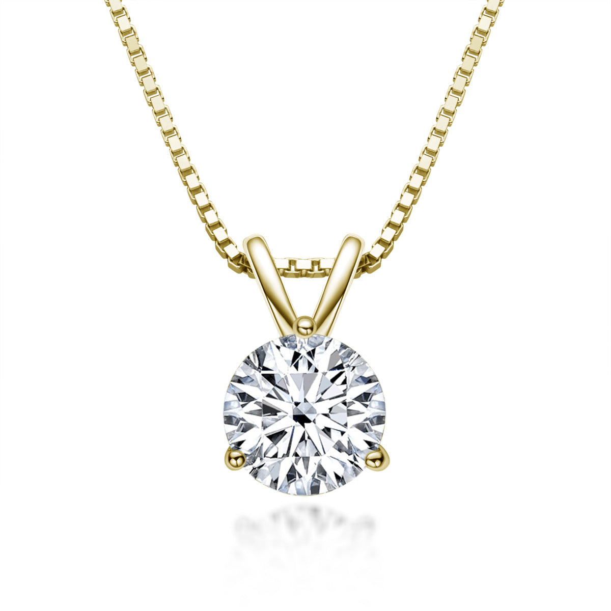 Elevate Your Look with This Stunning Moissanite Pendant Necklace - An Essential Addition To Your Jewelry Collection.