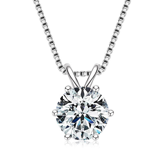 Elevate Your Look with This Stunning Moissanite Pendant Necklace - An Essential Addition To Your Jewelry Collection.