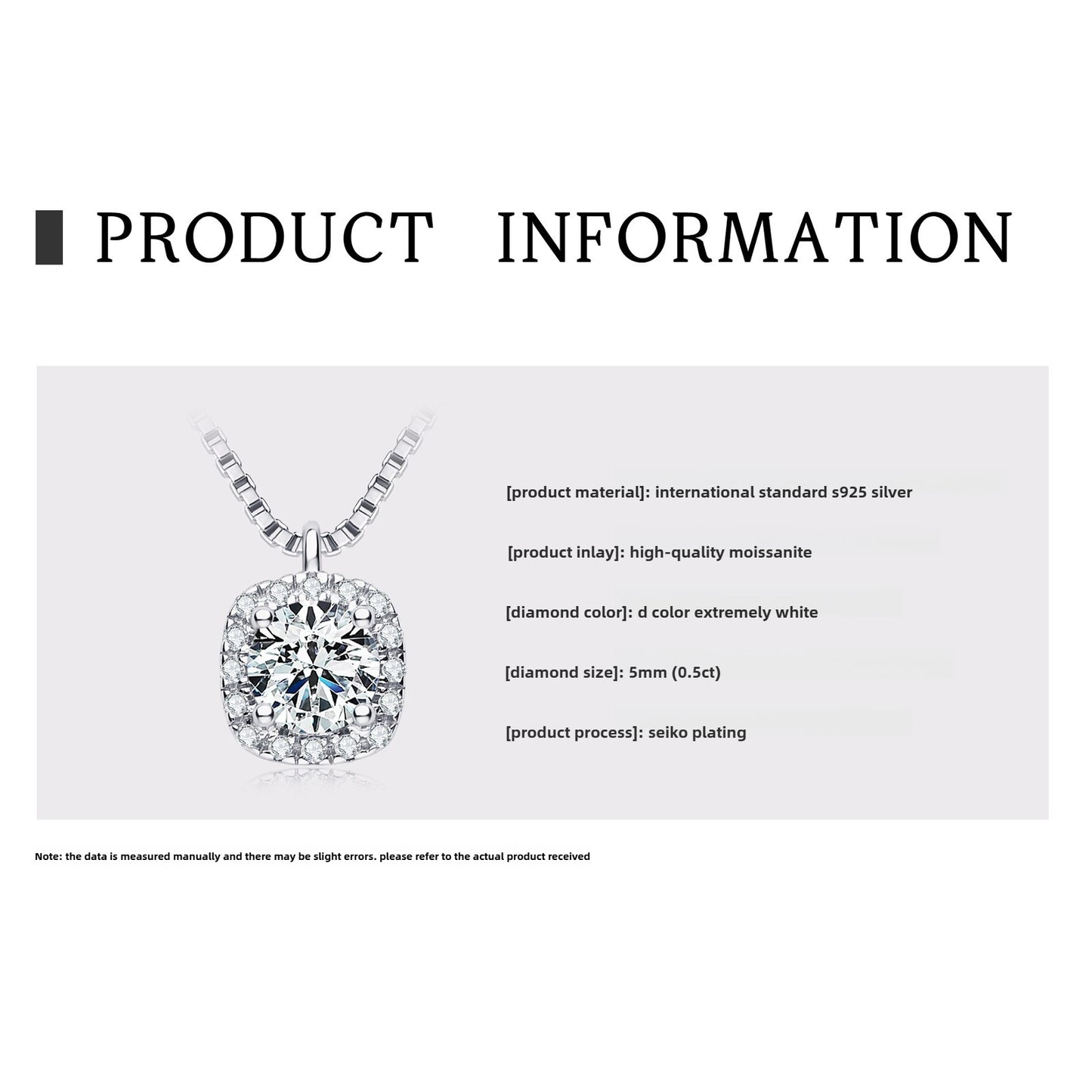 New Arrival! 925 Sterling Silver Moissanite Necklace with Hollow Love Pendant for Girls