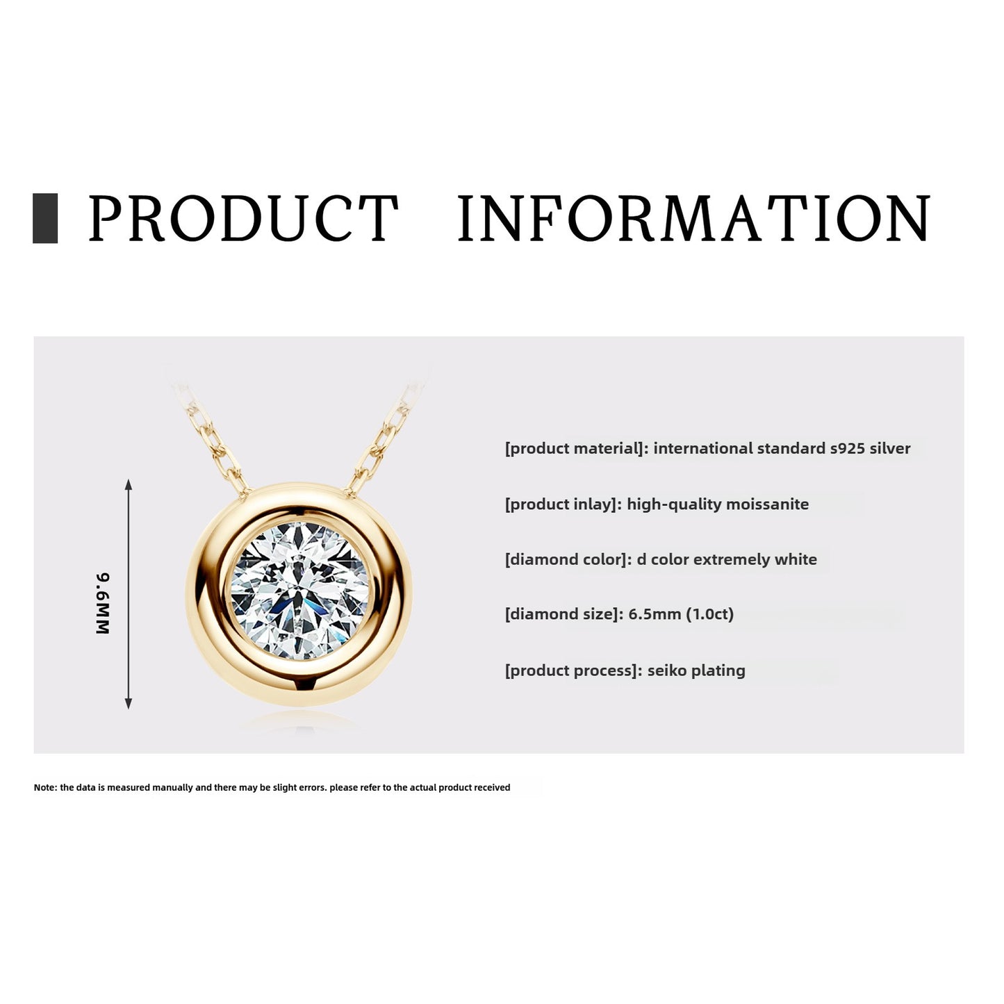 Fashion Ins Style Girls Silver Jewelry, Stylish Moissanite Pendant Necklace for Women with S925 Sterling Silver Gypsy Necklace.