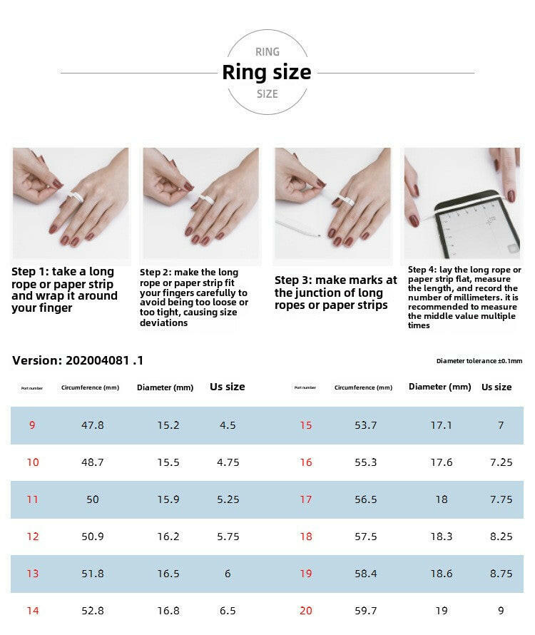 New Fashion Women's Silver Jewelry, Geometric V-inlaid Moissanite Ring S925 Silver-plated Women's Ring Band Statement Jewelry Size 4-10.