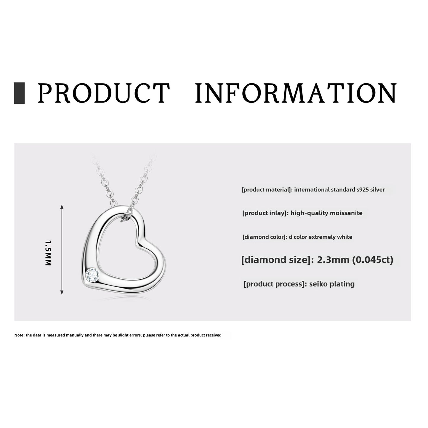 New Jewelry for Women Moissanite Pendant Necklace Fashion S925 Sterling Silver Versatile Premium Clavicle Necklace Valentine's Day Gift.